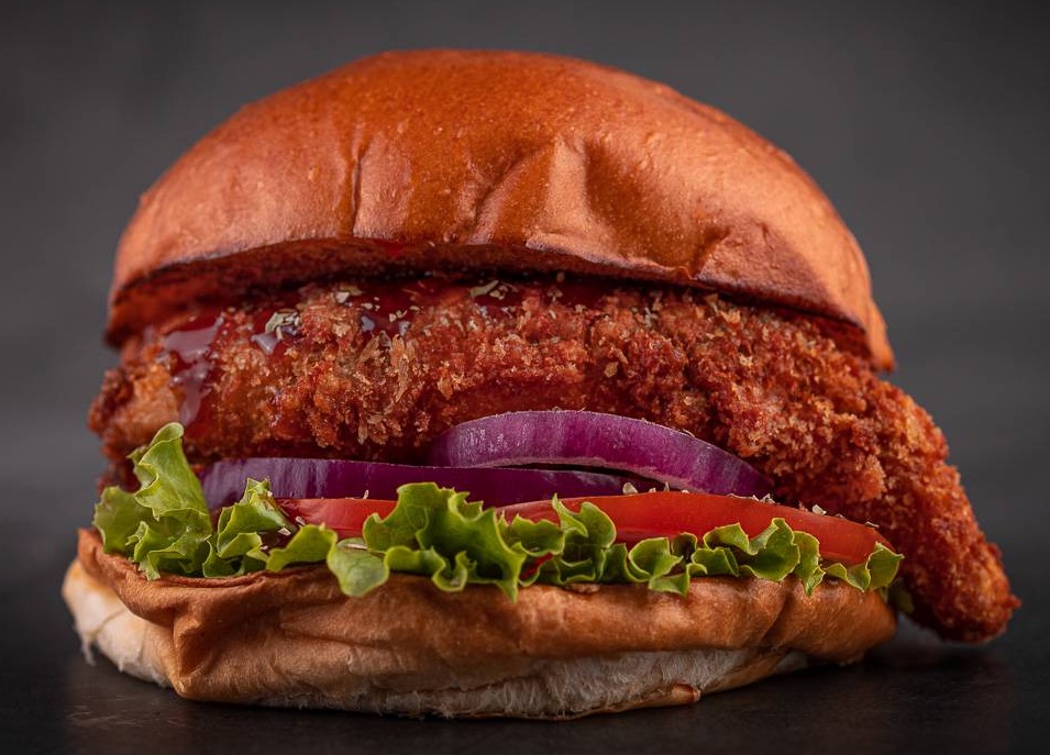 Sweet chicken burger