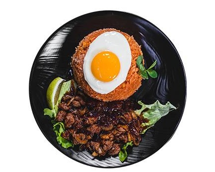 Riz loc lac bœuf