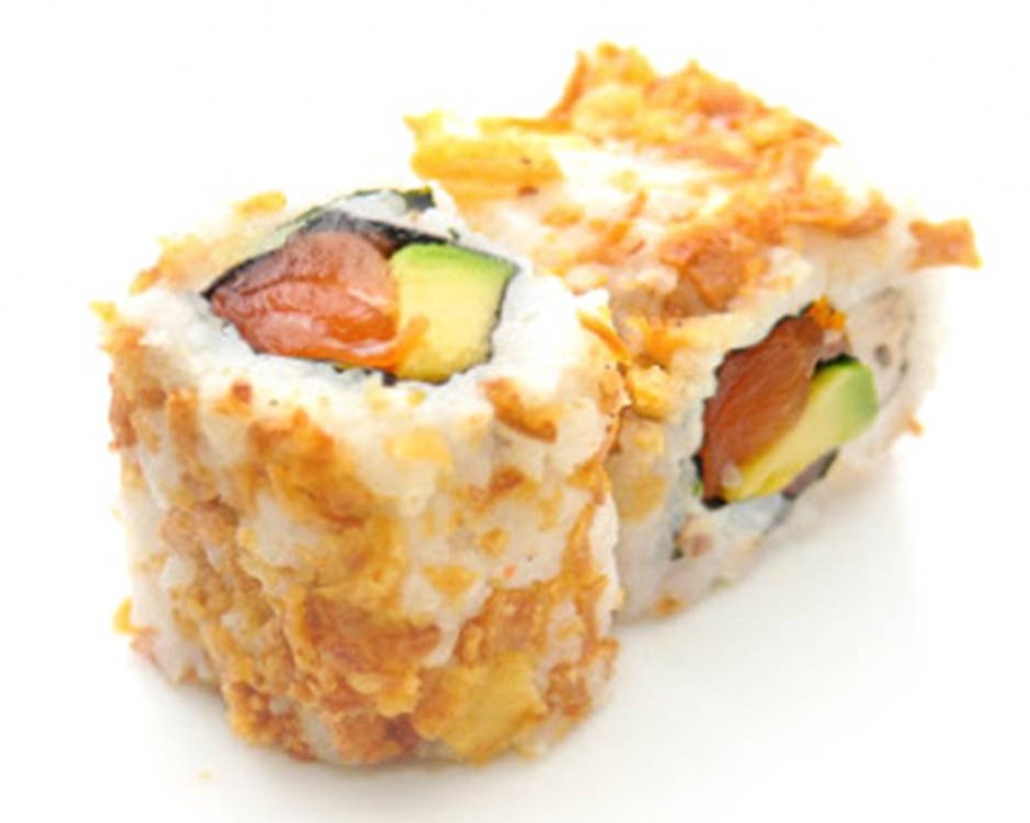 H21. Crispy onion rolls saumon avocat