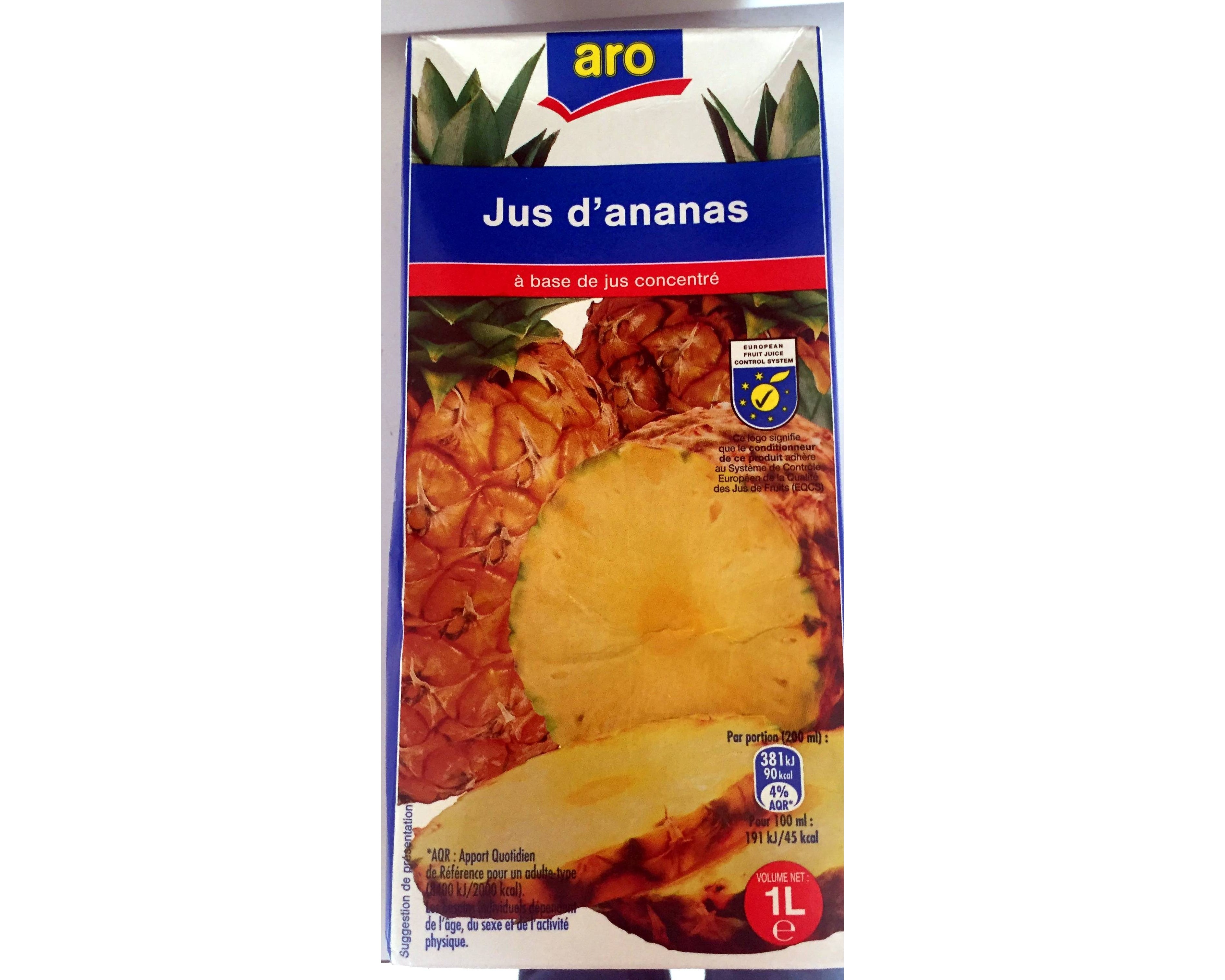 Jus d’ananas 1 L