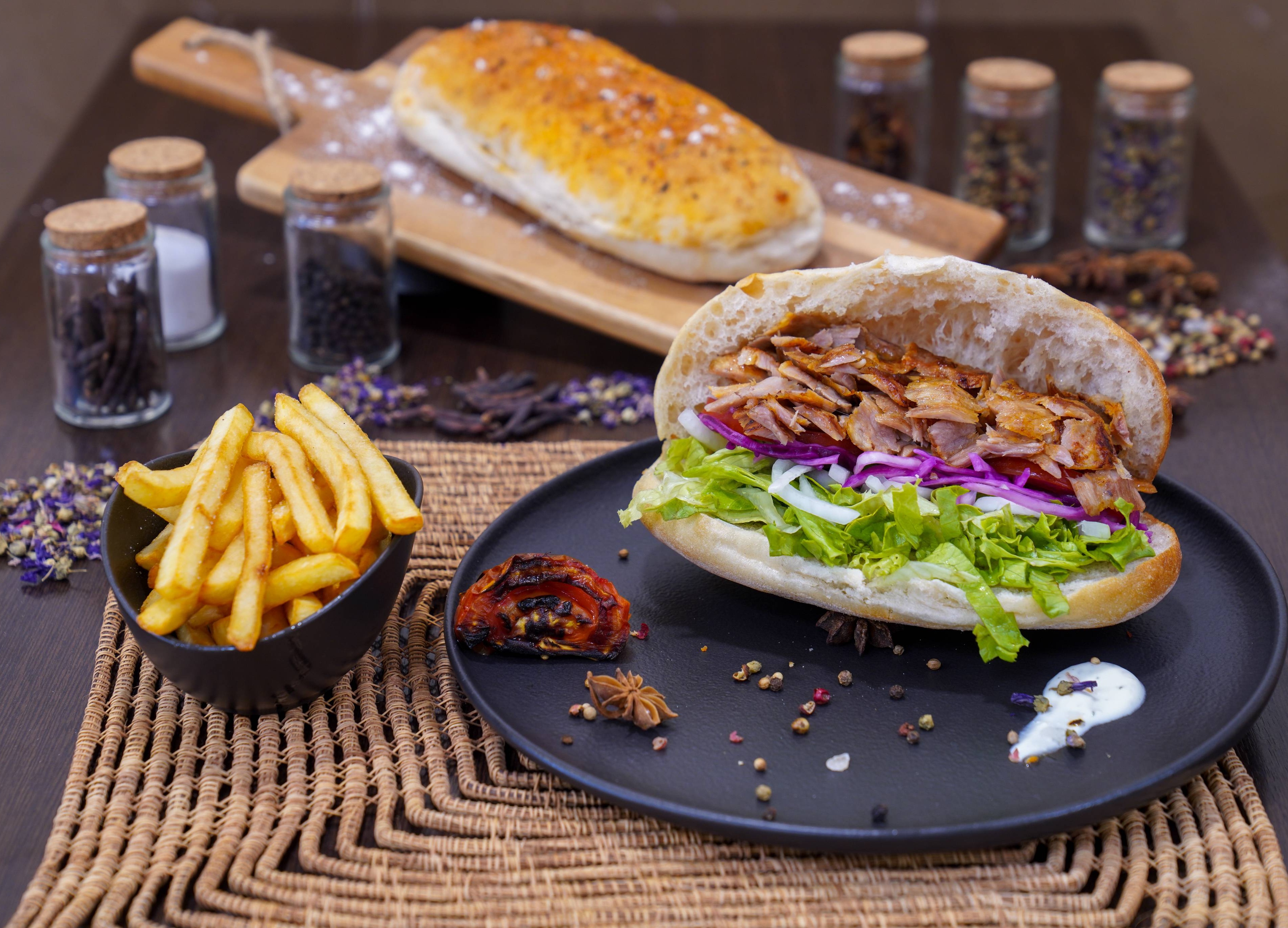 Menu sandwich kebab (classic)