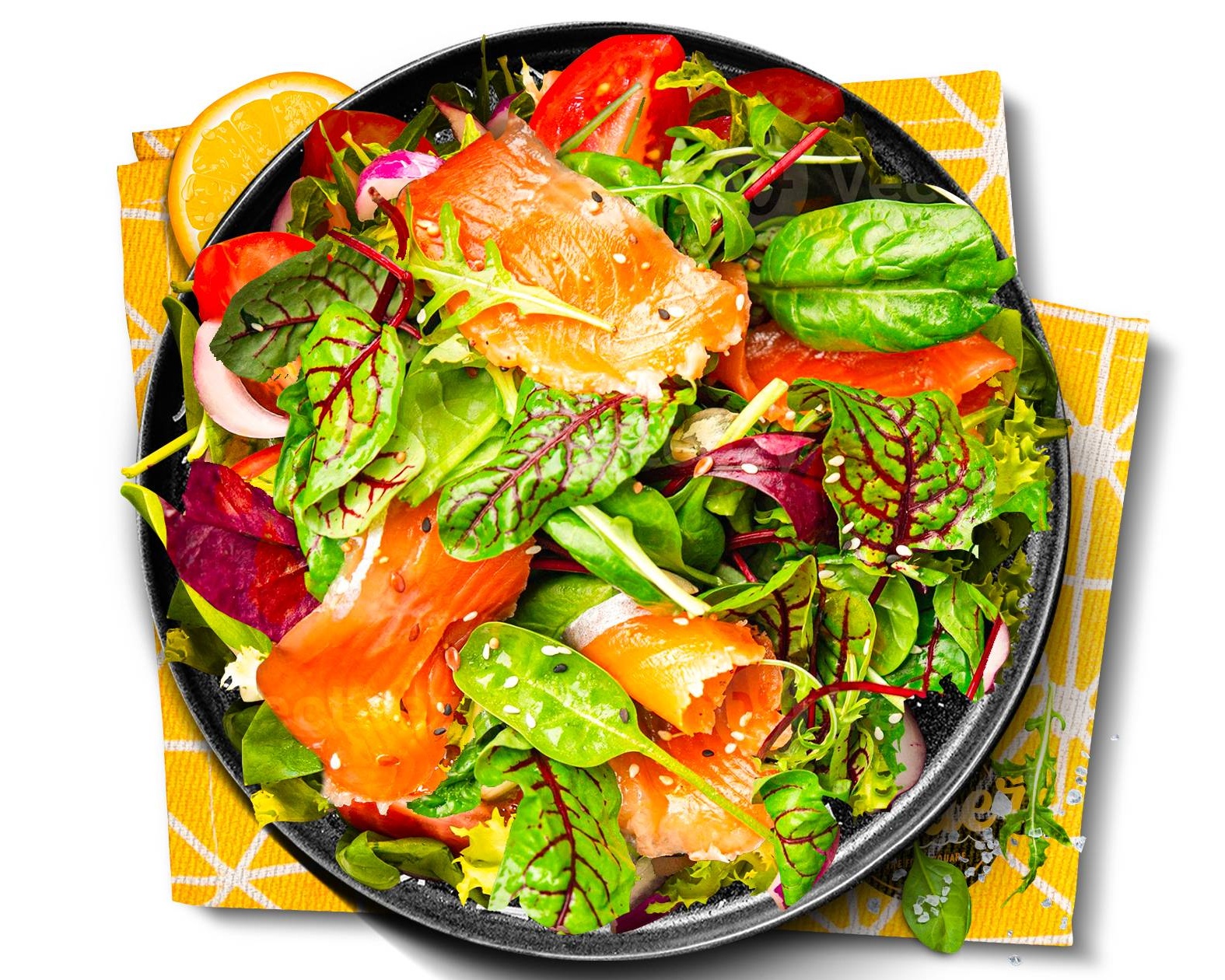 Salade saumon fumé