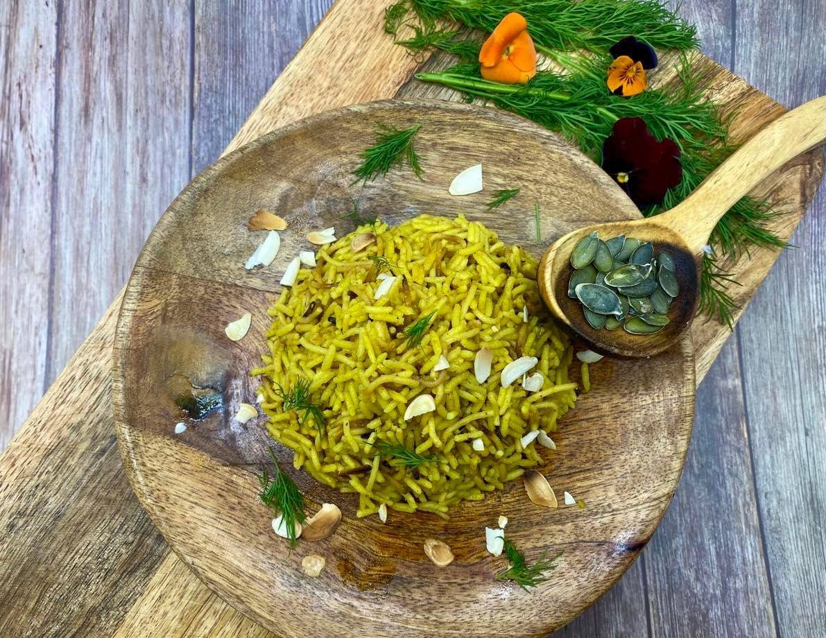 Pilaf au curry doux