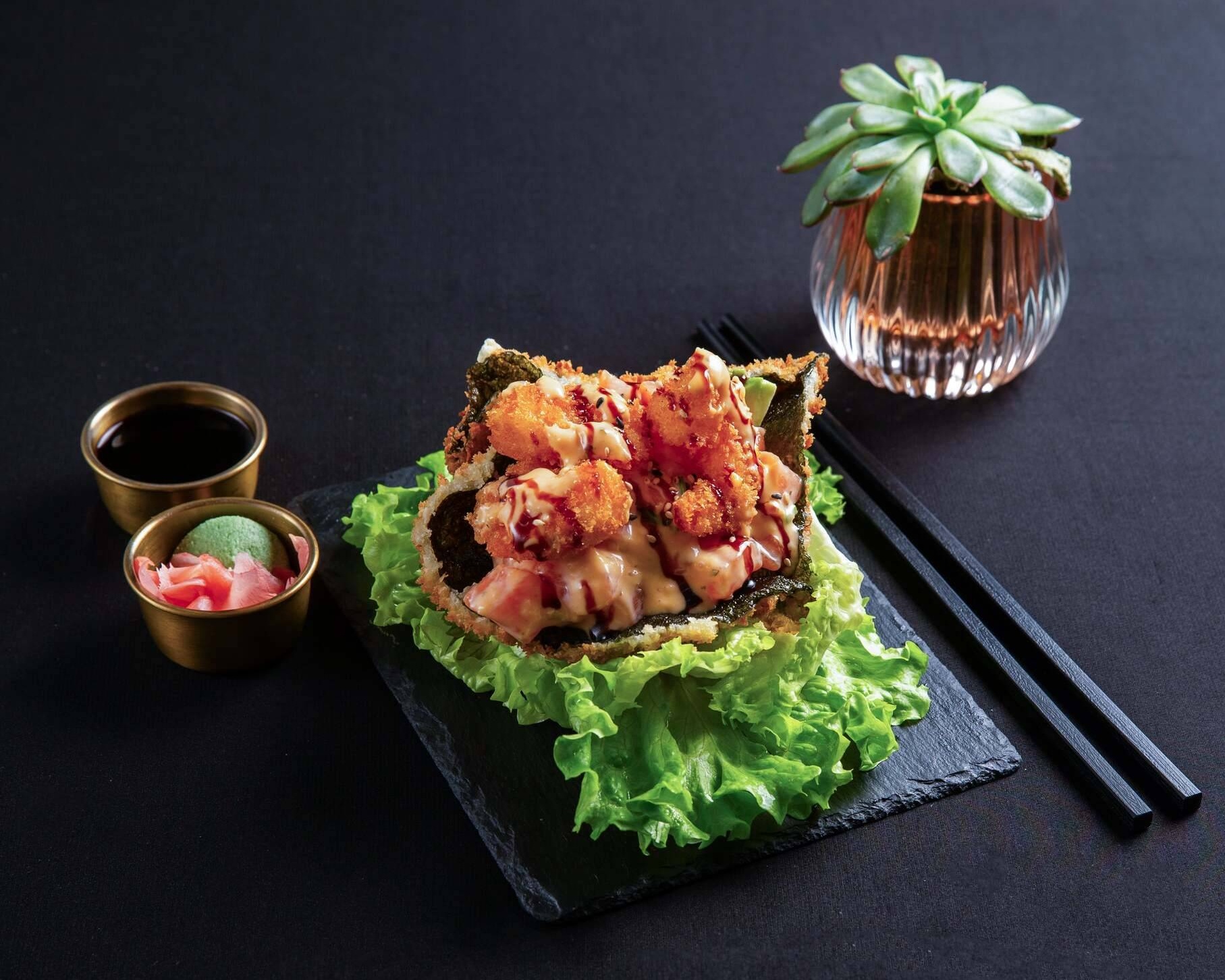 Avocat Pané Crabe Spicy