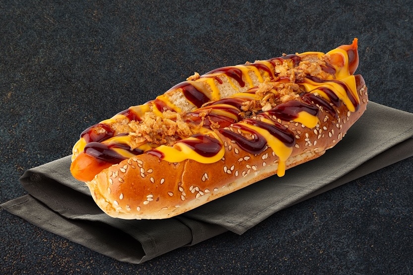 Le barbecue oignons hot dog
