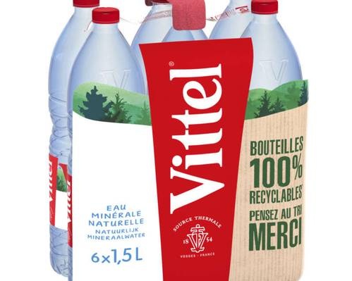Vittel eau minérale naturelle pack 6x1,5 L.