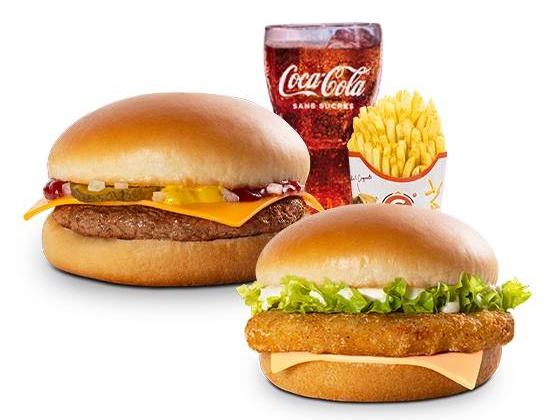 G1 : 1 Cheeseburger+ 1 Chicken Jr