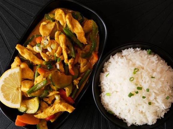 Poulet curry jaune