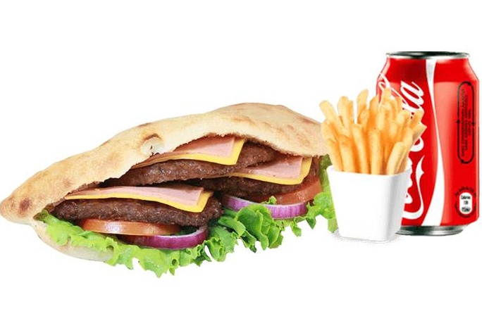 Menu sandwich au steak
