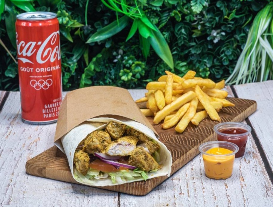Menu wrap poulet