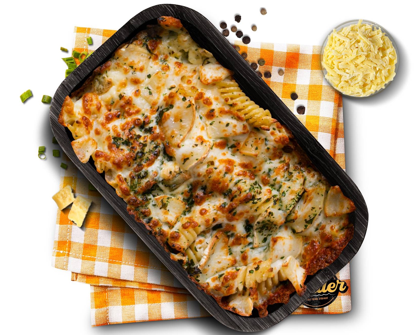 Gratin de pâtes forestières