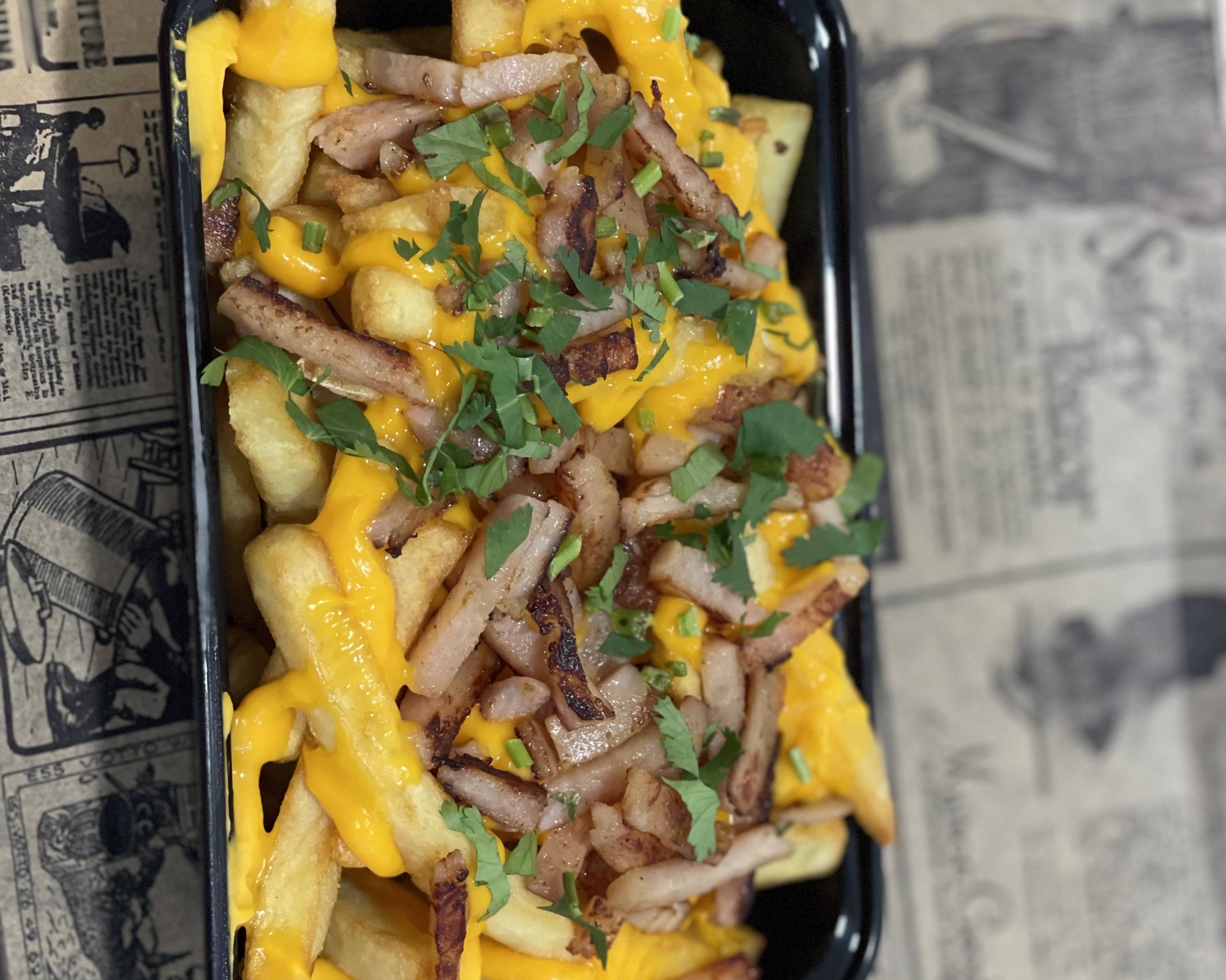 Frites Cheddar et lardons
