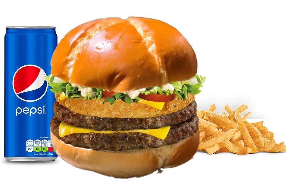 Menu Royal Beef burger