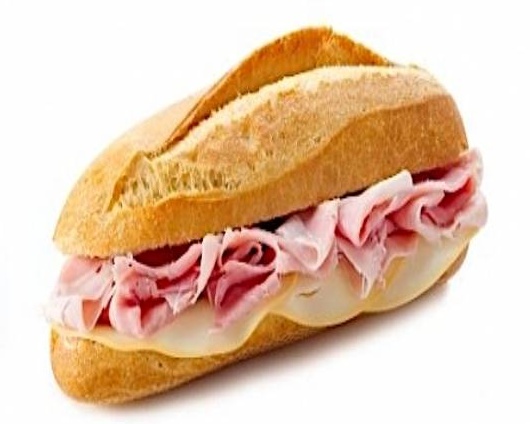 Sandwich mixte au jambon cru