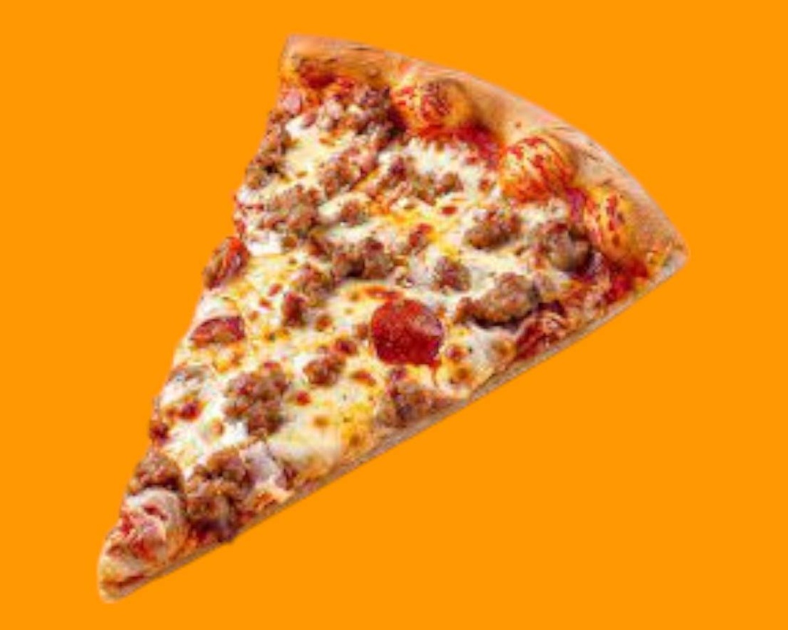 Une tranche de Pizza poulet🍕