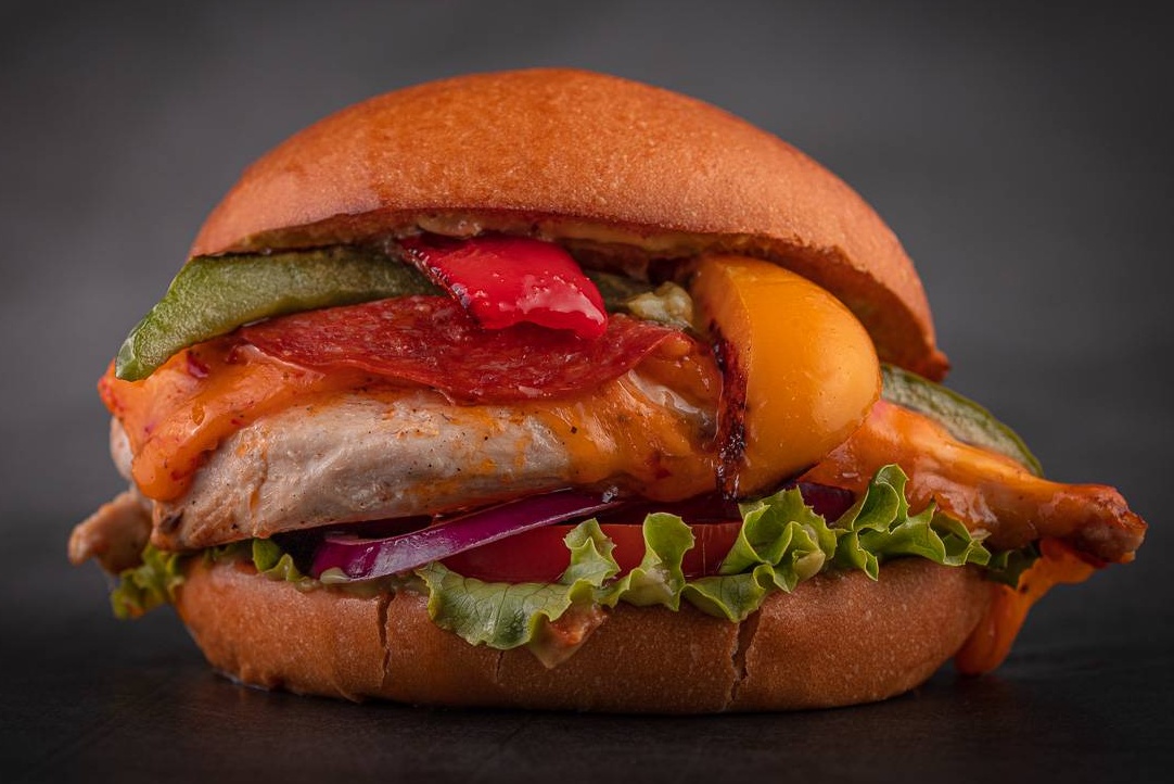 Chicken cheeseburger