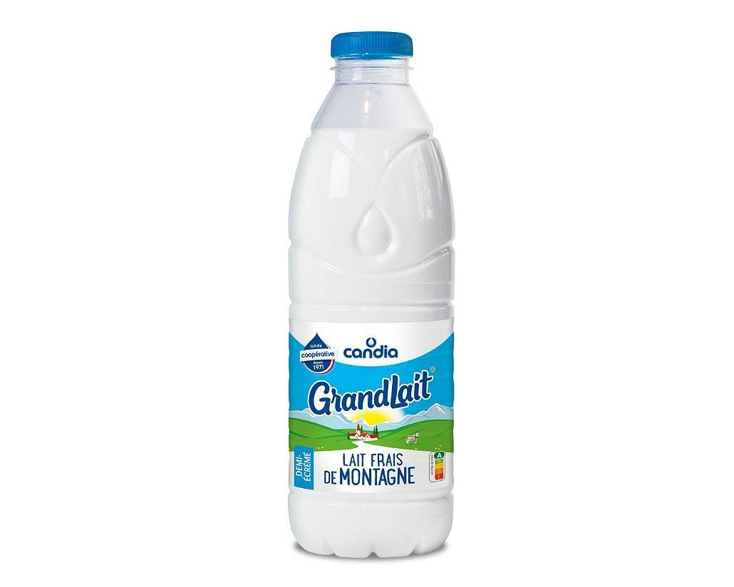 Lait Frais Demi-écrémé 1L