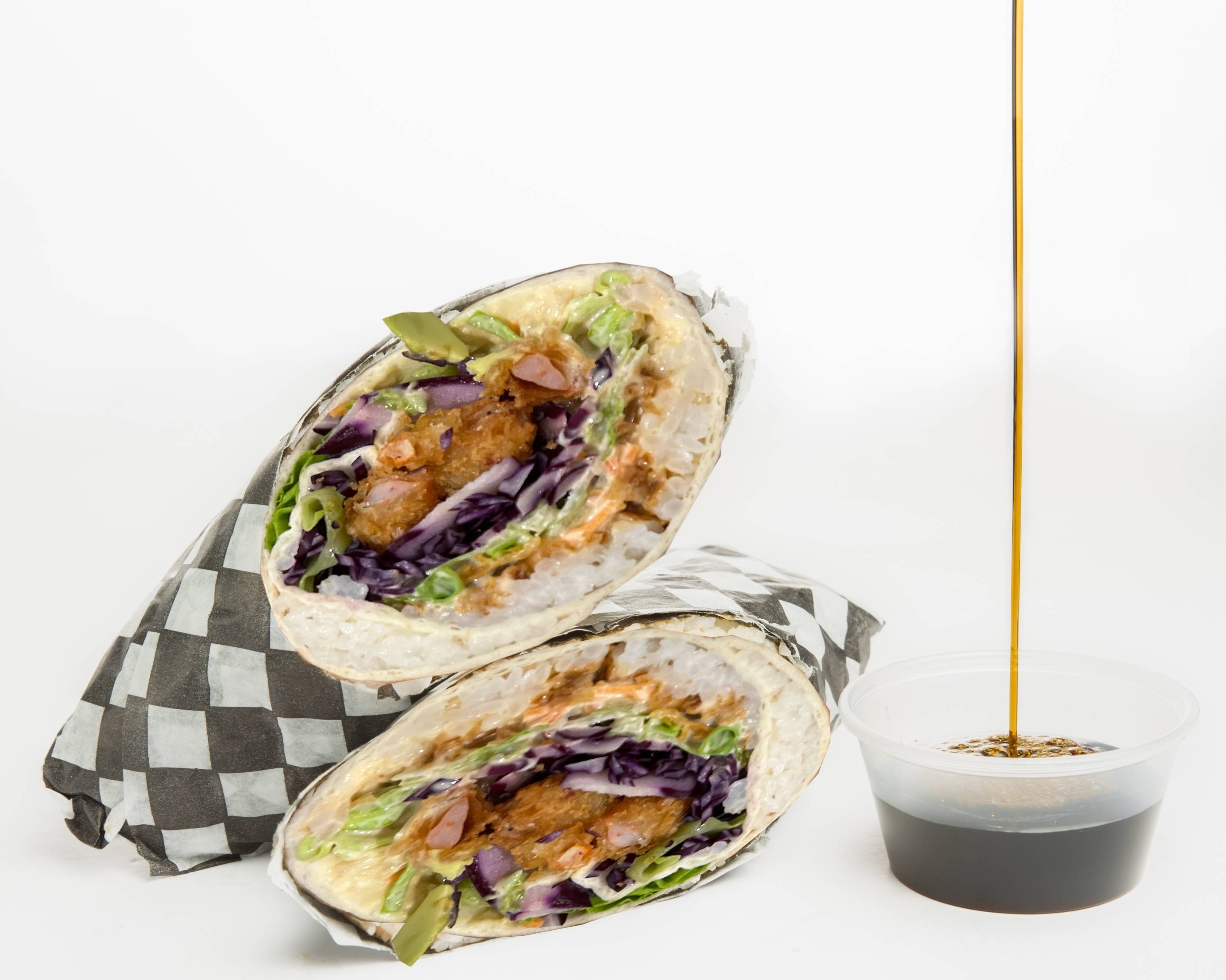Burrito crevettes tempura