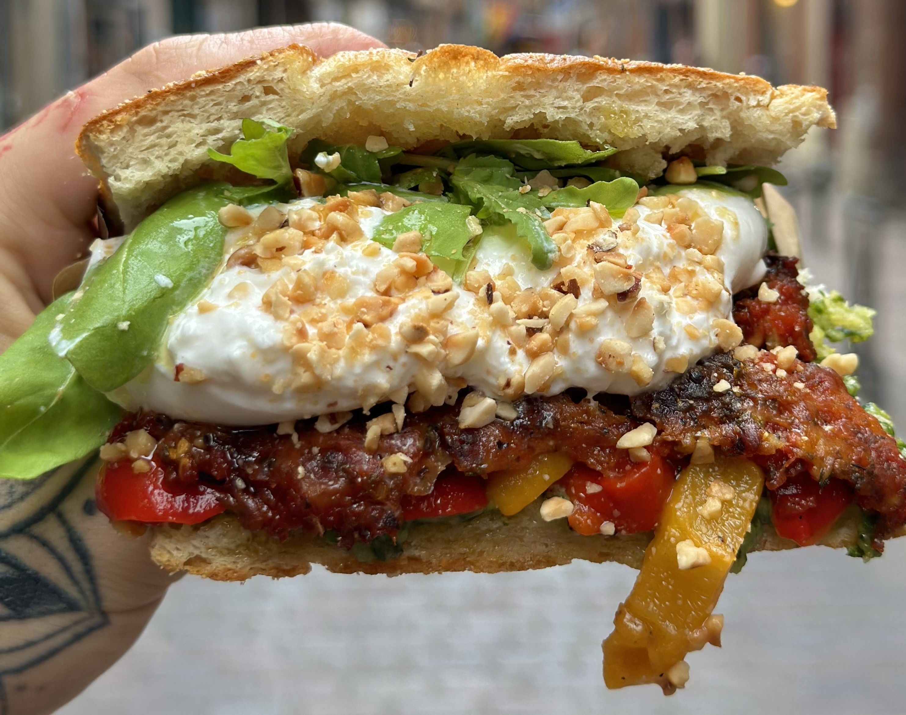 Focaccia végé 🌿🍅🍆