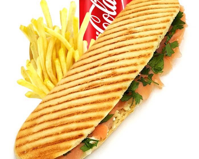 Menu panini saumon fumé