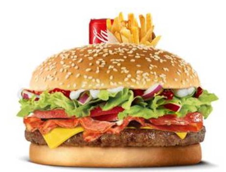 double cheeseburger bacon
