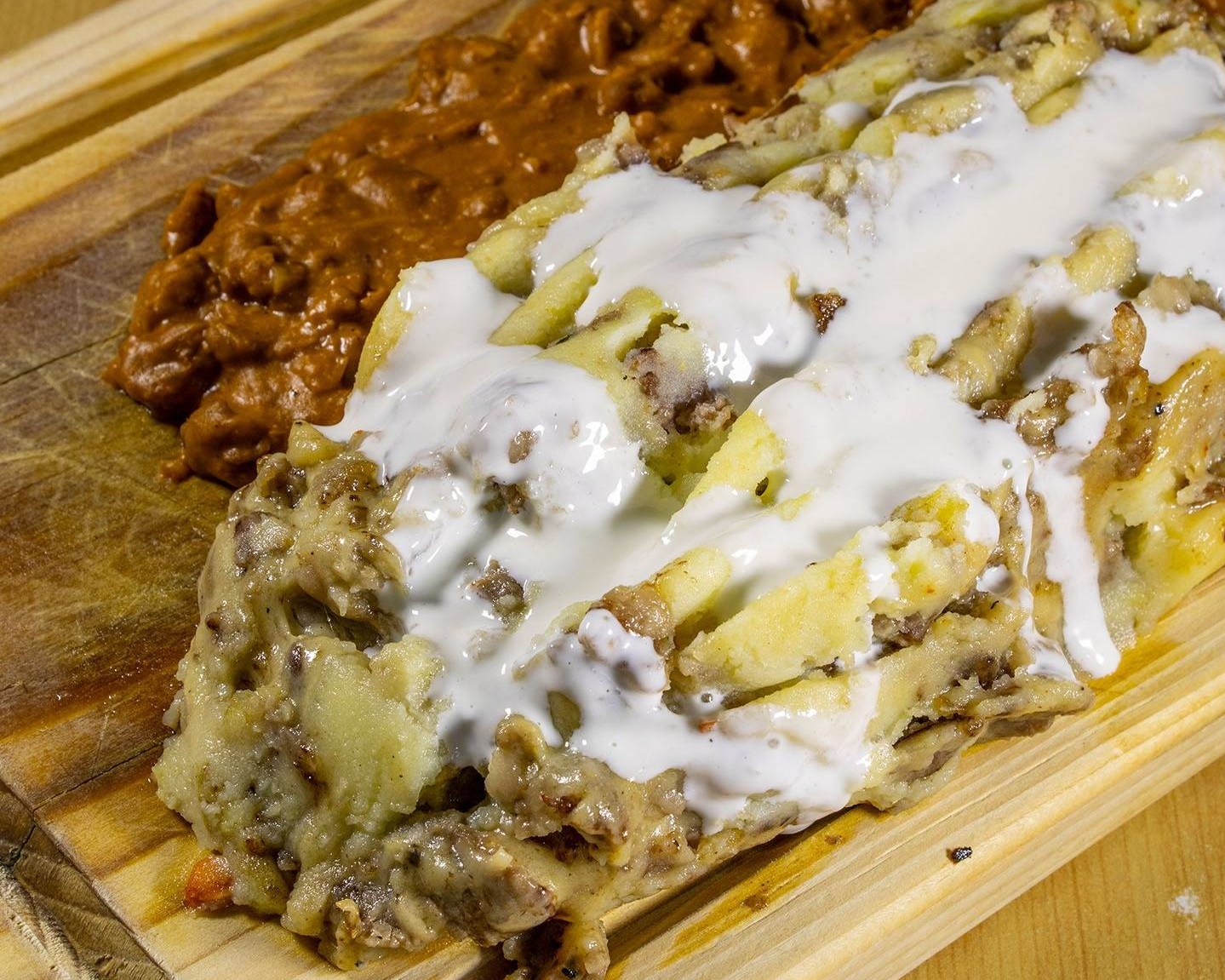 Papas chilangas bistec