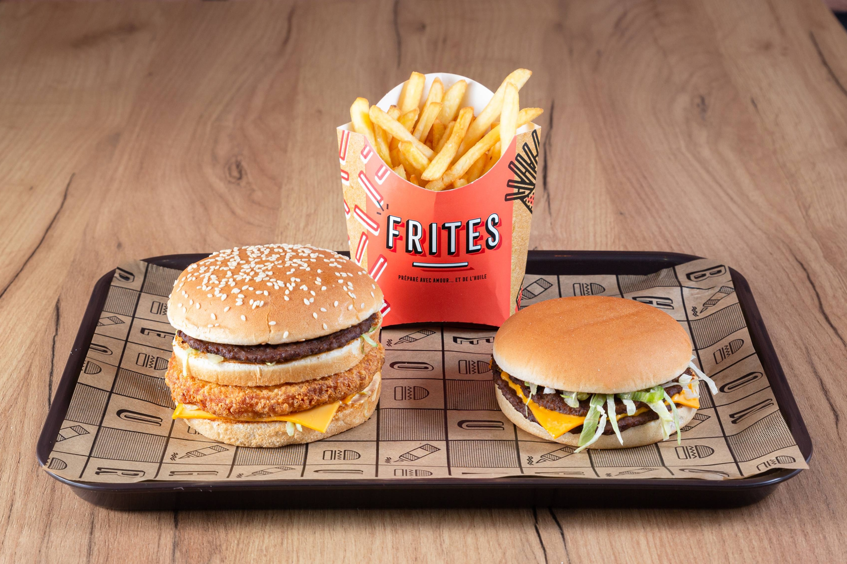 Menu B-8 burger