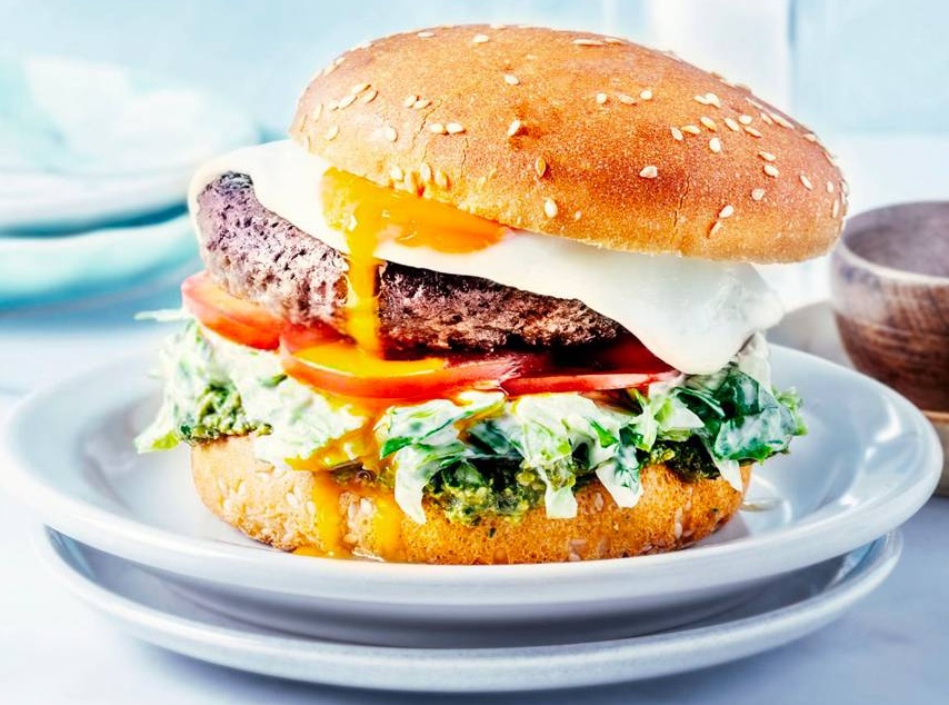 Menu burger Egg & Beef