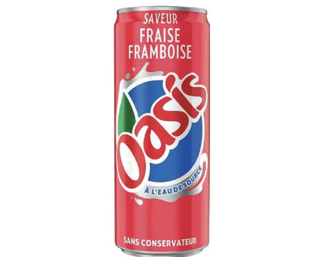 Canette Oasis Fraise Framboise