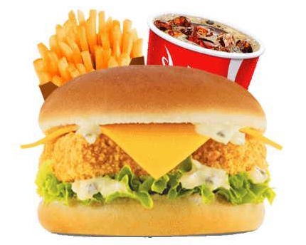 Menu fish burger 