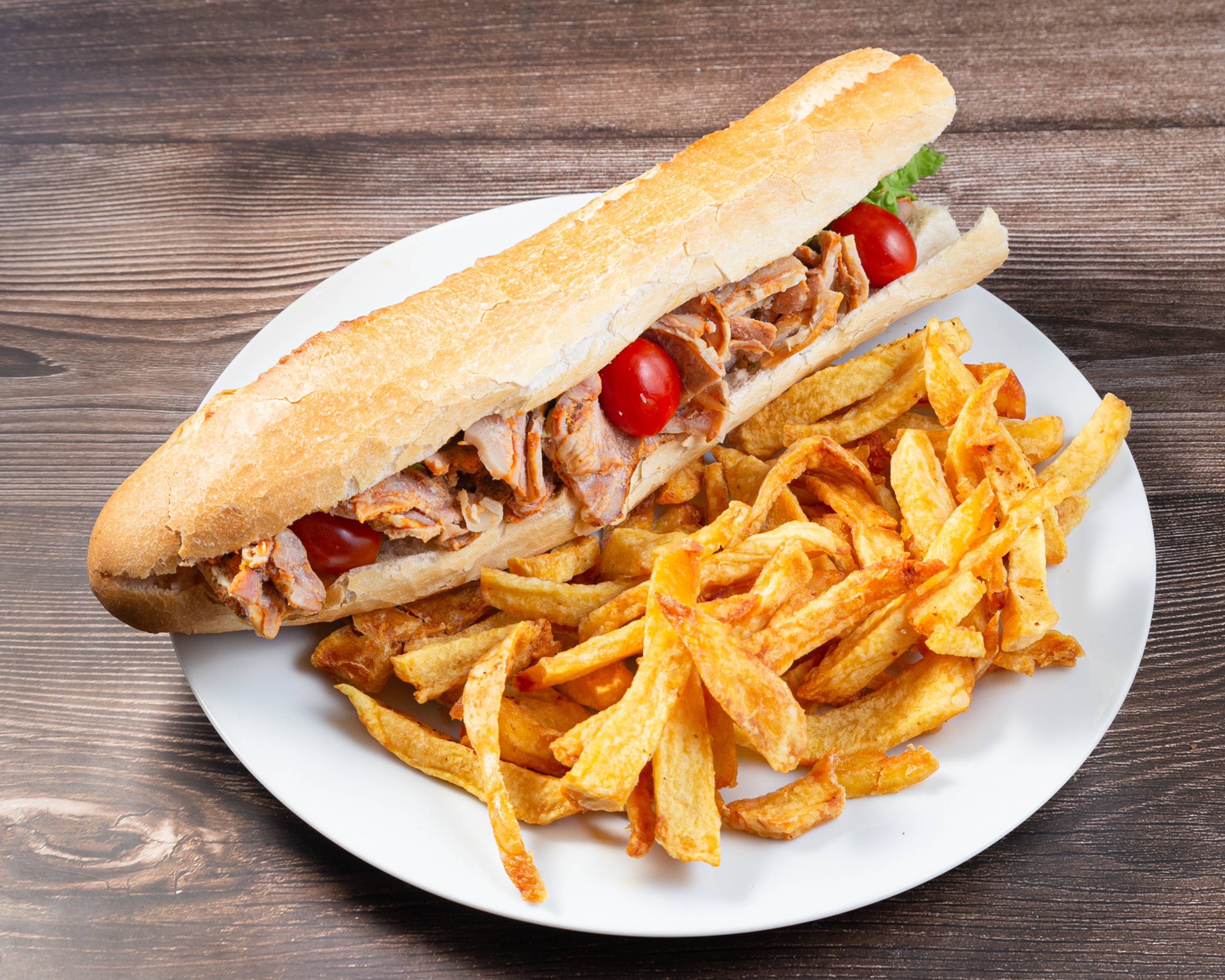 Menu sandwich kebab royal