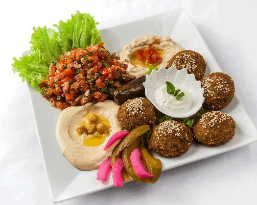 Menu assiette falafel