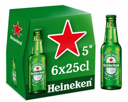 Pack de 6 Heineken 25cl