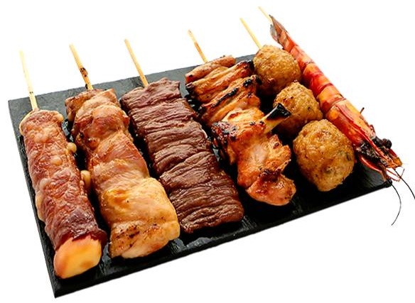 33. Menu brochettes