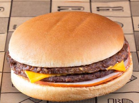 Double cheese bacon burger