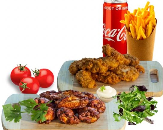 Menu - 7 Tenders® + 7 Hot Wings® 🍗🍟🥤👩‍👦‍👦