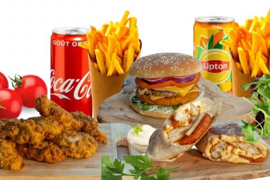 Formule duo 🧑🏼‍🤝‍🧑🏼🍗🍗🍔🌮🍟🍟🥤🥤