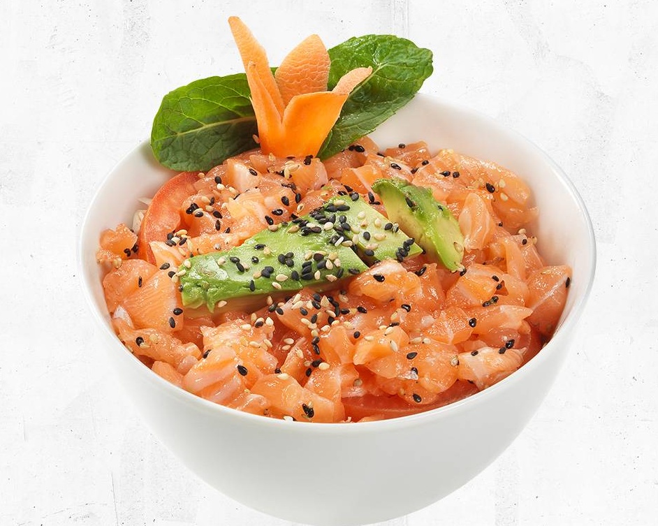 Salade de choux tartare saumon