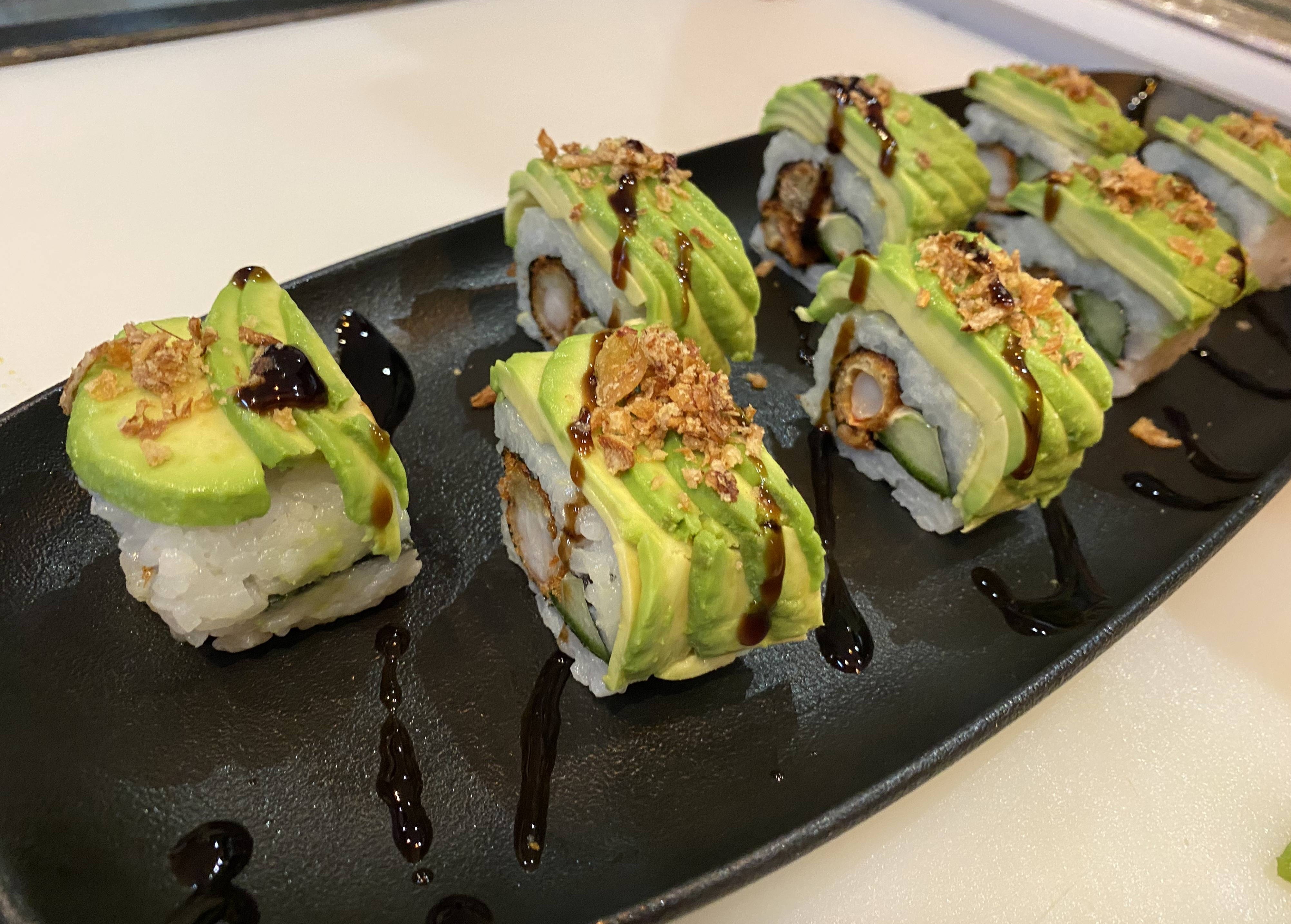 Green dragon roll