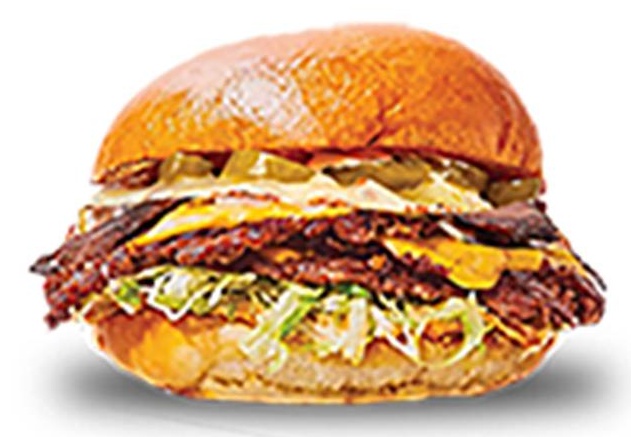 Menu smash chicken thaï burger