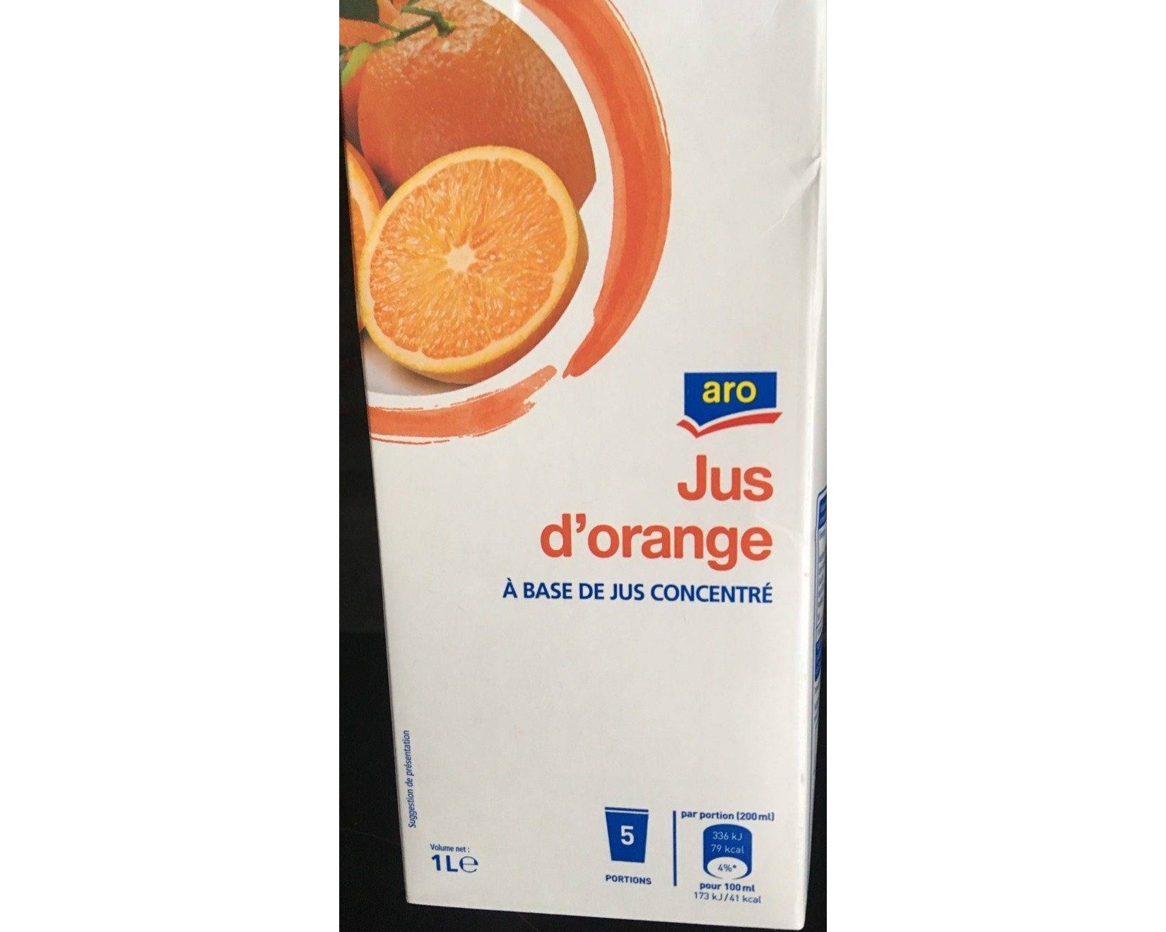 Jus d’orange 1 L