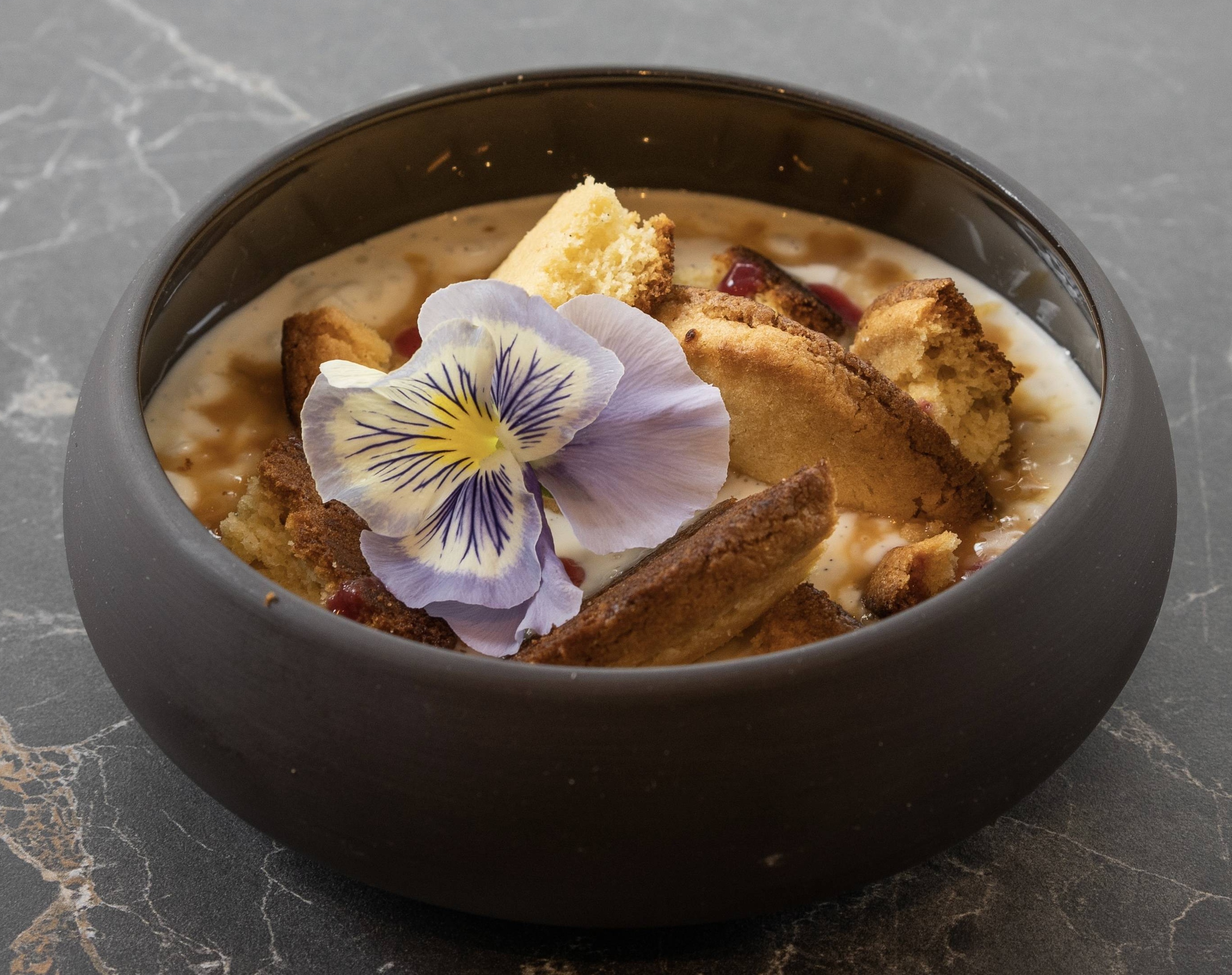 Riz au lait sablé