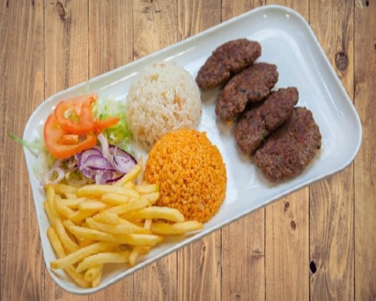 Assiette triple kefta