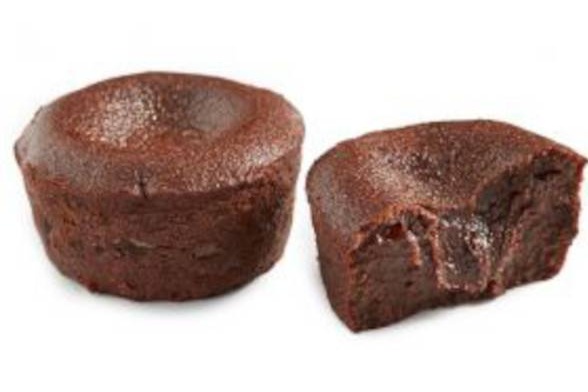 Cœur coulant chocolat.