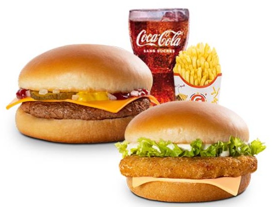 🍔🍔 G1 : 1 Cheeseburger+ 1 Chicken Jr