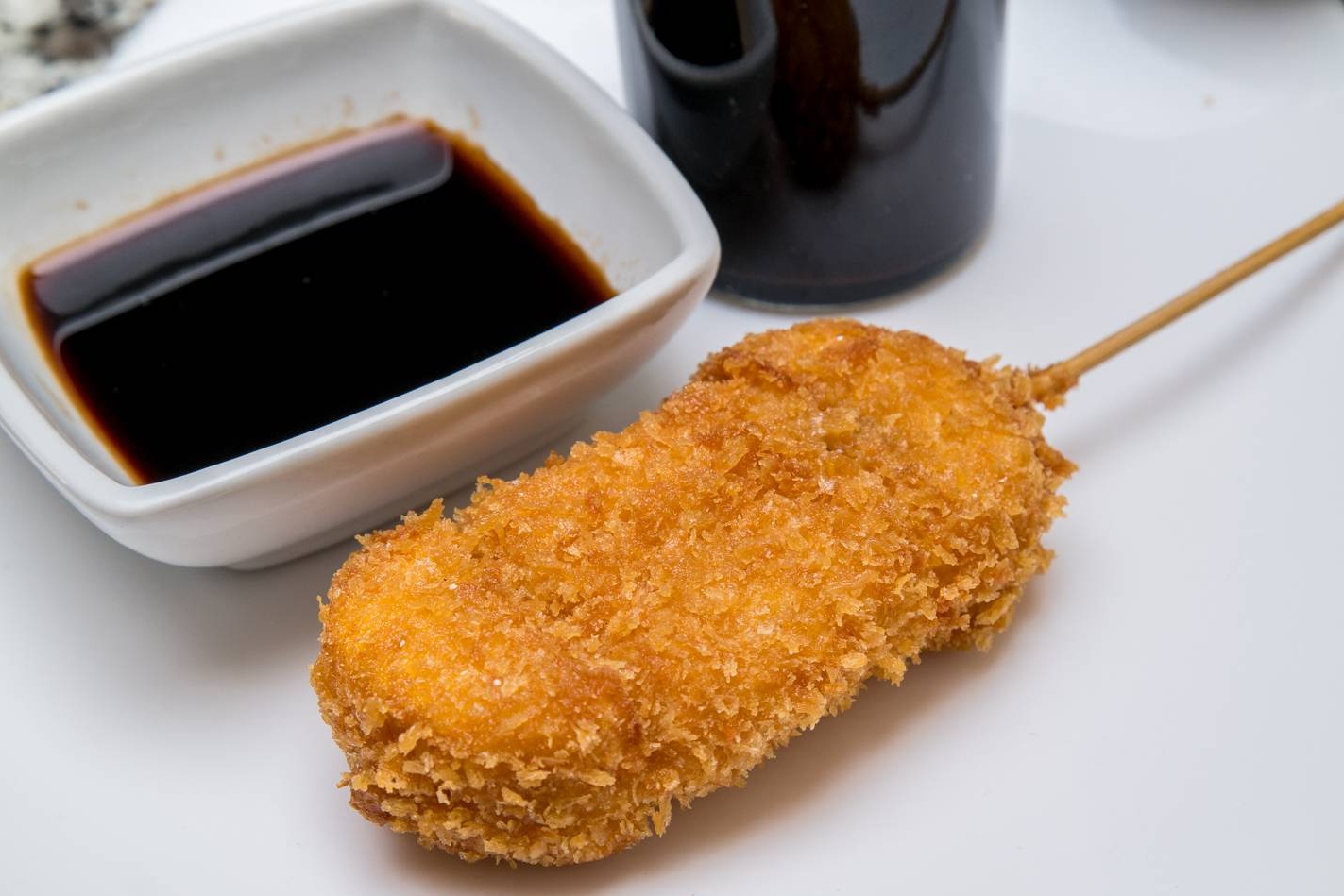 Kushiage Plátano con Queso