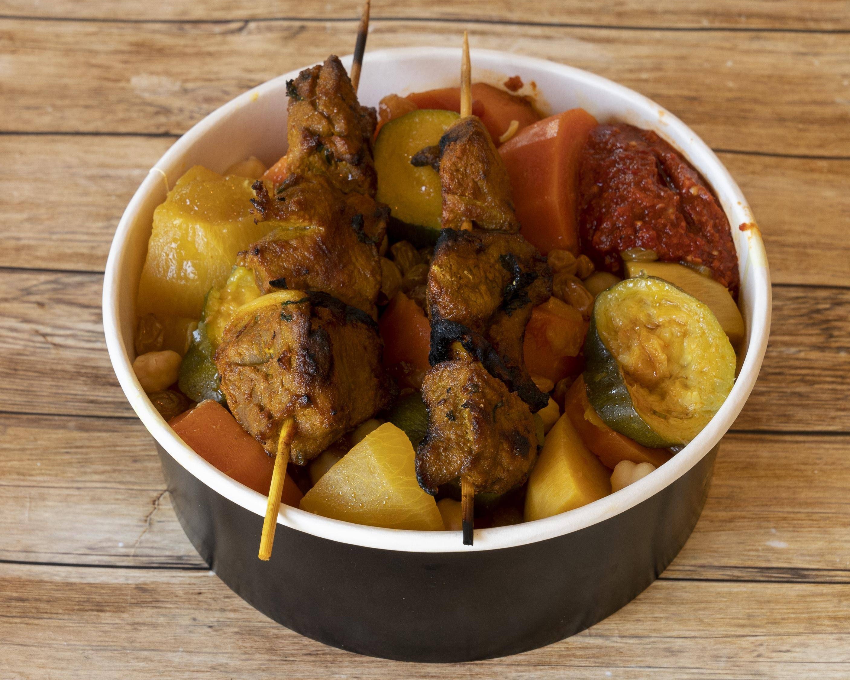 barquette  2 brochettes