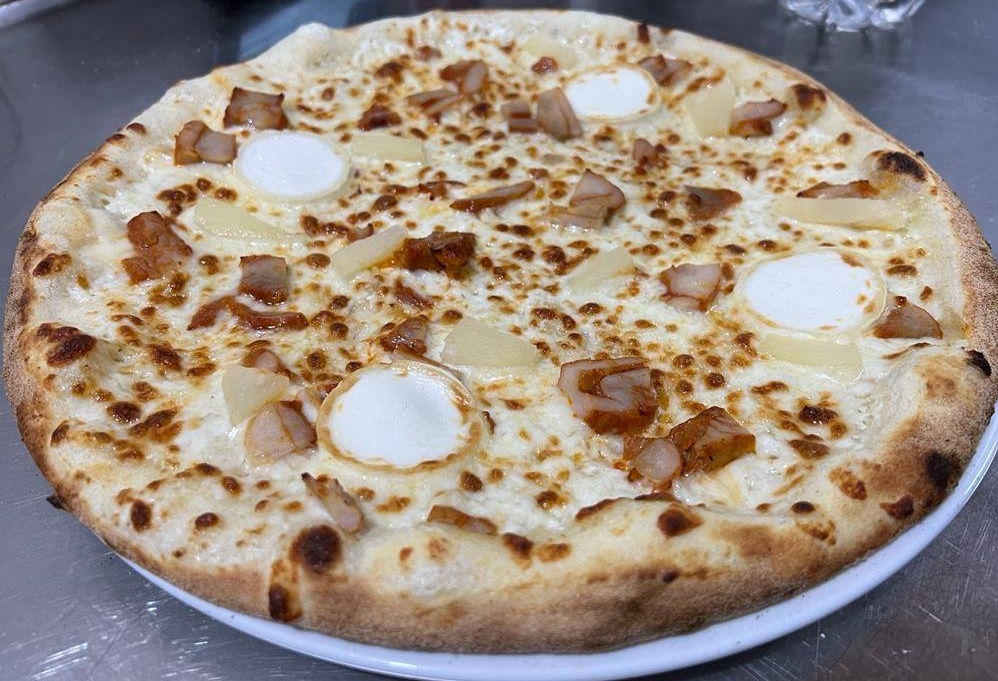Pizzea hawaïenne poulet 🍕🍗🍍
