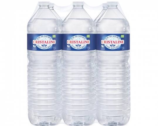 CRISTALINE : Eau de source pack  6 x 1,5L