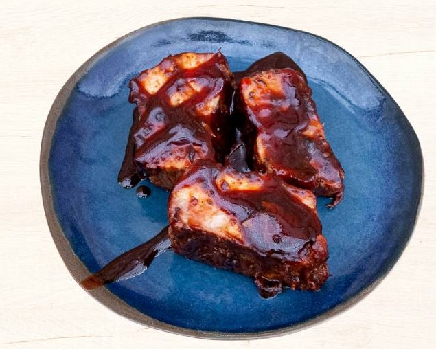 Travers de porc boucané caramélisé